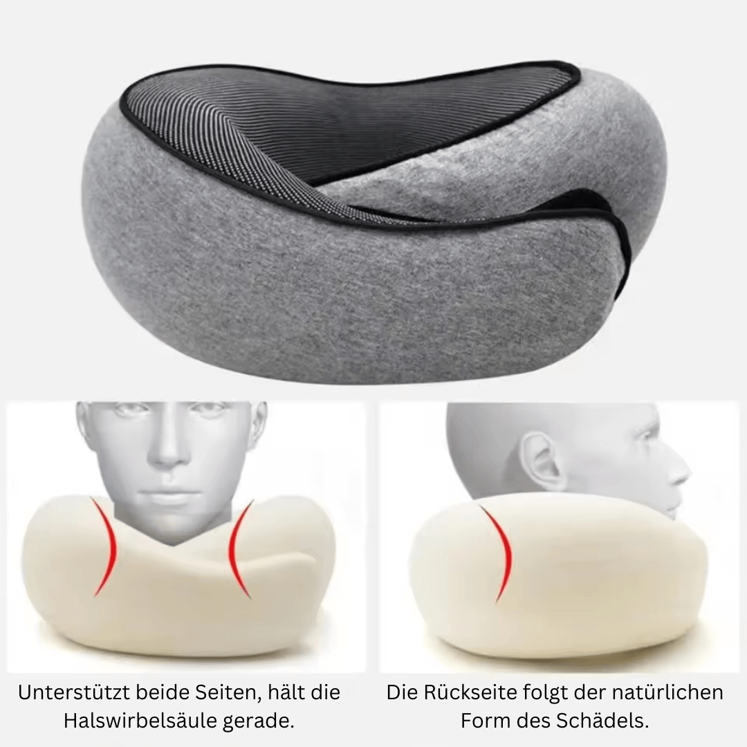 valeia Reise-Nackenkissen – Ergonomisch & Bequem für unterwegs