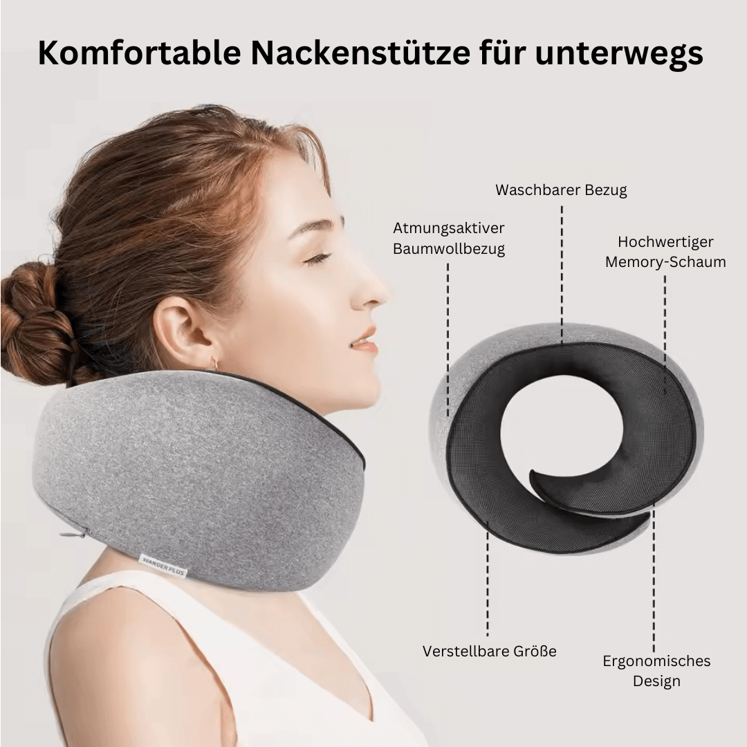 valeia Reise-Nackenkissen – Ergonomisch & Bequem für unterwegs